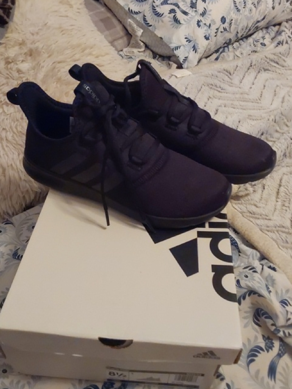 adidas Black Low-Profile Sneakers